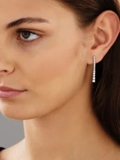 Apart Kolczyki z białego złota z brylantami - 0,75 ct - próba 750< Kolczyki Z Diamentami