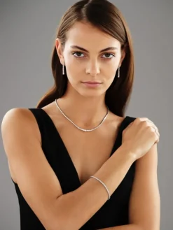 Apart Kolczyki z białego złota z brylantami - 0,75 ct - próba 750< Kolczyki Z Diamentami