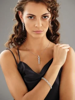 Sale Apart Kolczyki z białego złota z brylantami - 2,77 ct - próba 585