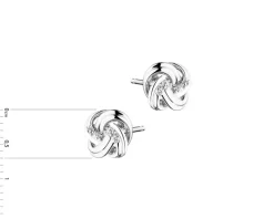 Apart Kolczyki z białego złota z diamentami - 0,01 ct - próba 375< Kolczyki Z Diamentami