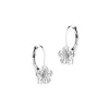 Apart Kolczyki z białego złota z diamentami - kwiaty - 0,01 ct - próba 585< Wszystkie