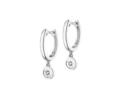 Apart Kolczyki z białego złota z brylantami - 0,05 ct - próba 585< Kolczyki Z Diamentami