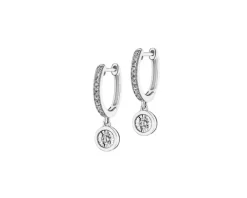 New Apart Kolczyki z białego złota z diamentami - 0,19 ct - próba 585