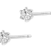 Outlet Apart Kolczyki z białego złota z brylantami - 0,20 ct - próba 585