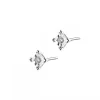 Hot Apart Kolczyki z białego złota z brylantami - 0,05 ct - próba 375