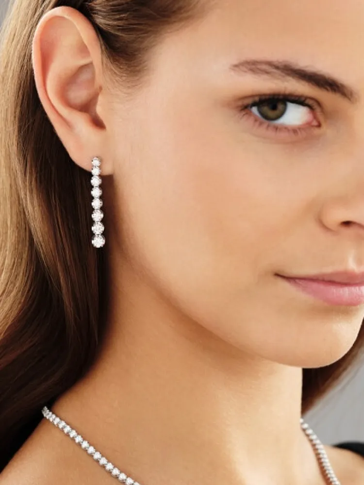 Apart Kolczyki z białego złota z brylantami - 2,14 ct - próba 750< Wszystkie