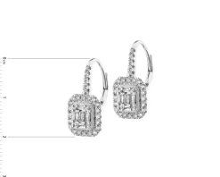 New Apart Kolczyki z białego złota z diamentami - 0,72 ct - próba 585