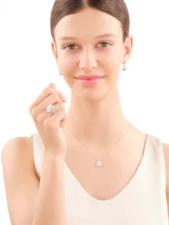 New Apart Kolczyki z białego złota z diamentami - 0,72 ct - próba 585