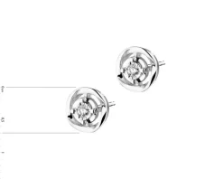 Apart Kolczyki z białego złota z brylantami - 0,05 ct - próba 585< Wszystkie