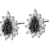 Apart Kolczyki z białego złota z diamentami - 0,10 ct - próba 375< Wszystkie