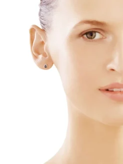 Apart Kolczyki z białego złota z diamentami - 0,10 ct - próba 375< Wszystkie