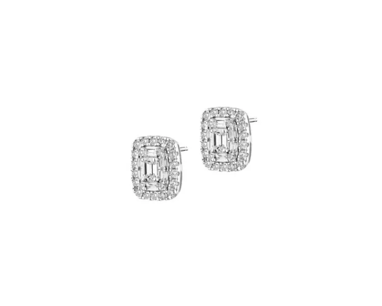 Apart Kolczyki z białego złota z diamentami - 1,40 ct - próba 585< Kolczyki Z Diamentami