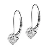 Online Apart Kolczyki z białego złota z brylantami - 0,16 ct - próba 585