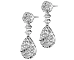 Apart Kolczyki z białego złota z brylantami - 1,40 ct - próba 585< Kolczyki Z Diamentami