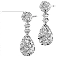 Apart Kolczyki z białego złota z brylantami - 1,40 ct - próba 585< Kolczyki Z Diamentami