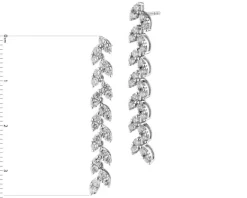 Discount Apart Kolczyki z białego złota z brylantami - 1,58 ct - próba 750