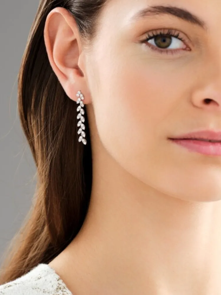 Discount Apart Kolczyki z białego złota z brylantami - 1,58 ct - próba 750