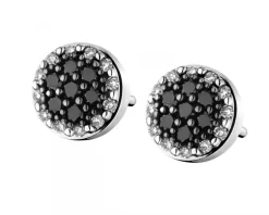 Best Apart Kolczyki z białego złota z diamentami - 0,22 ct - próba 585