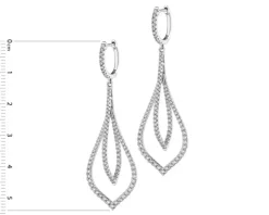 Apart Kolczyki z białego złota z brylantami - 1,50 ct - próba 585< Kolczyki Z Diamentami