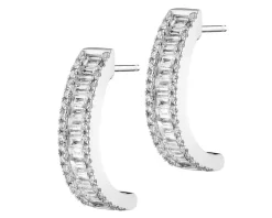 Online Apart Kolczyki z białego złota z diamentami - 0,83 ct - próba 750