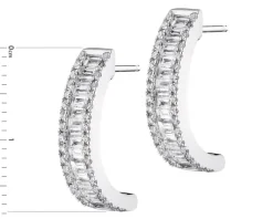 Online Apart Kolczyki z białego złota z diamentami - 0,83 ct - próba 750