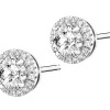 Apart Kolczyki z białego złota z brylantami laboratoryjnymi - 1,16 ct - próba 750< Kolczyki Z Diamentami