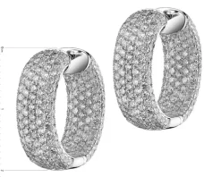Apart Kolczyki z białego złota z brylantami - koła - 3,62 ct - próba 750< Kolczyki Z Diamentami