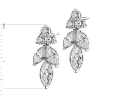 Apart Kolczyki z białego złota z diamentami - 2,22 ct - próba 750< Kolczyki Z Diamentami