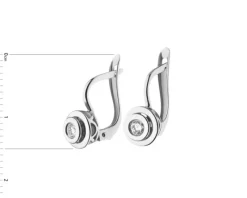 Online Apart Kolczyki z białego złota z brylantami - 0,15 ct - próba 585