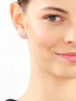 Apart Kolczyki z białego złota z diamentami - koła - 0,33 ct - próba 750< Kolczyki Z Diamentami