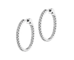 Apart Kolczyki z białego złota z brylantami - koła - 1,50 ct - próba 585< Wszystkie
