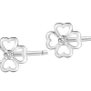 Apart Kolczyki z białego złota z diamentami - koniczyny - 0,005 ct - próba 585< Kolczyki Z Diamentami