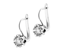 Clearance Apart Kolczyki z białego złota z brylantami - SI1/H - 2,00 ct - próba 750