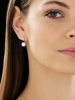 Clearance Apart Kolczyki z białego złota z brylantami - SI1/H - 2,00 ct - próba 750