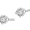 Apart Kolczyki z białego złota z brylantami - serca - 0,24 ct - próba 585< Kolczyki Z Diamentami