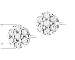 Apart Kolczyki z białego złota z brylantami laboratoryjnymi - 0,37 ct - próba 585< Kolczyki Z Diamentami