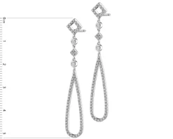 Apart Kolczyki z białego złota z brylantami - 0,83 ct - próba 585< Kolczyki Z Diamentami