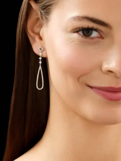 Apart Kolczyki z białego złota z brylantami - 0,83 ct - próba 585< Kolczyki Z Diamentami