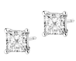 Apart Kolczyki z białego złota z diamentami laboratoryjnymi - 0,62 ct - próba 585< Wszystkie