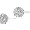 Online Apart Kolczyki z białego złota z diamentami - 0,20 ct - próba 585