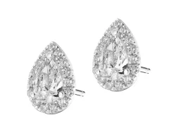 Online Apart Kolczyki z białego złota z diamentami - SI2/H - 1,11 ct - próba 750