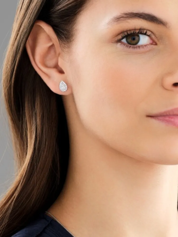Online Apart Kolczyki z białego złota z diamentami - SI2/H - 1,11 ct - próba 750