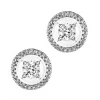 Apart Kolczyki z białego złota z diamentami - koła - 0,33 ct - próba 585< Kolczyki Z Diamentami