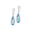 Apart Kolczyki z białego złota z diamentami i topazami London Blue - próba 585< Kolczyki Z Diamentami