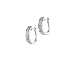 Sale Apart Kolczyki z białego złota z diamentami - koła - 0,89 ct - próba 585