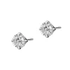 Outlet Apart Kolczyki z białego złota z brylantami - 0,16 ct - próba 585