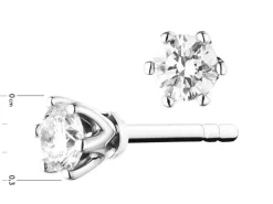 Clearance Apart Kolczyki z białego złota z brylantami - 0,15 ct - próba 750