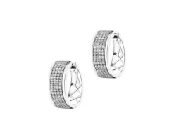 Apart Kolczyki z białego złota z diamentami - koła - 0,33 ct - próba 585< Wszystkie