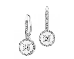 Apart Kolczyki z białego złota z diamentami - 0,33 ct - próba 750< Kolczyki Z Diamentami