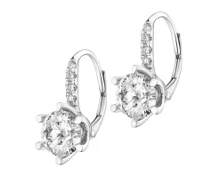 Apart Kolczyki z białego złota z brylantami laboratoryjnymi - 3,14 ct - próba 750< Kolczyki Z Diamentami